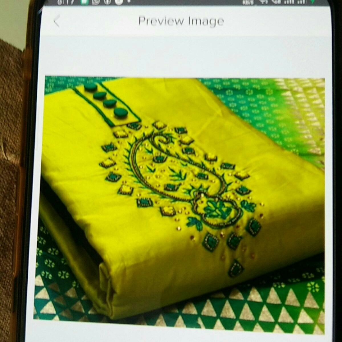 TOP COTTON SATIN HAND WORK