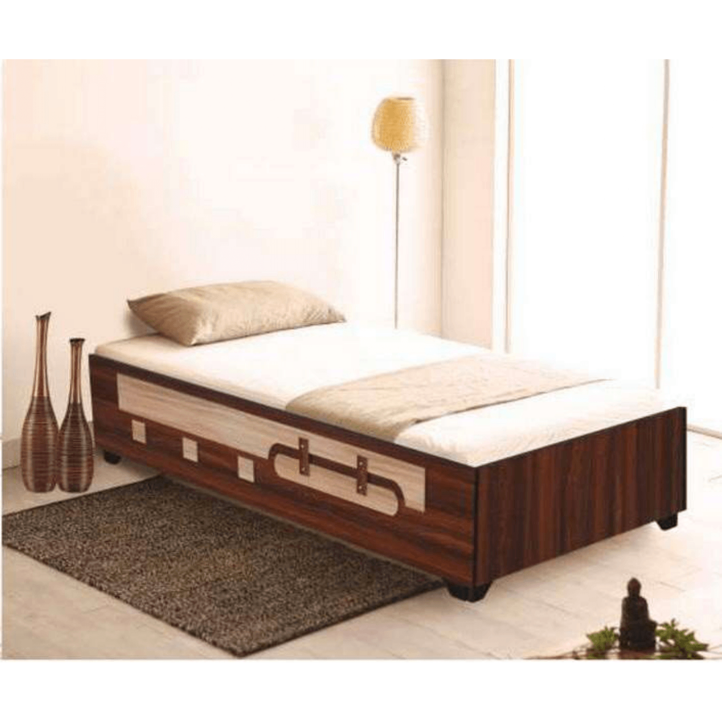 HS Single Bed Size 72"x30" Centra In Brown Colour