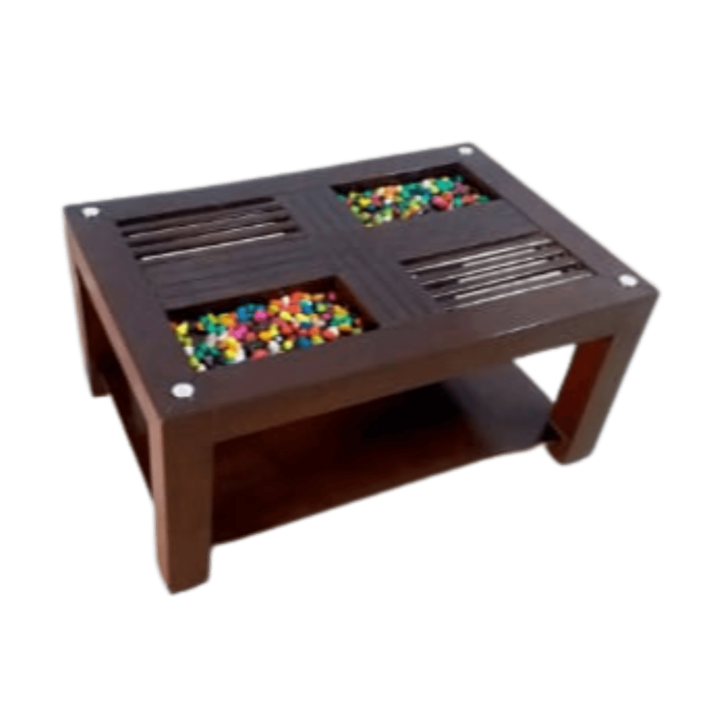 DW Center Table C-016 Jully With 2 Box In Brown Colour