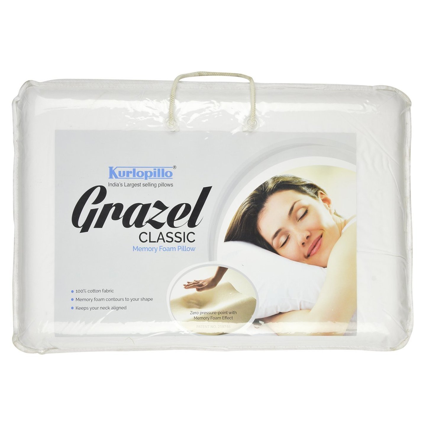 KR Pillow Grazle Classic In White Colour