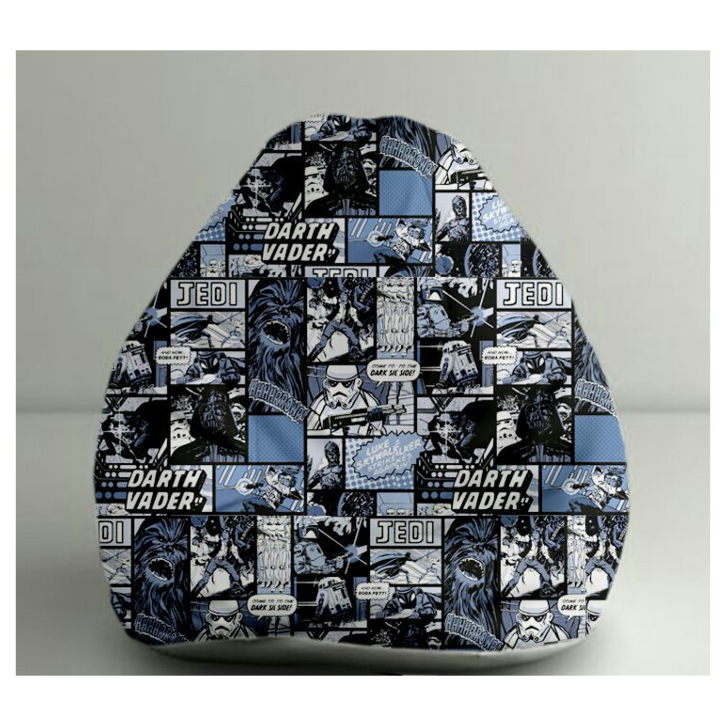 VFR XXL Bean Bag With Beans Printed In Blue & Black Colour