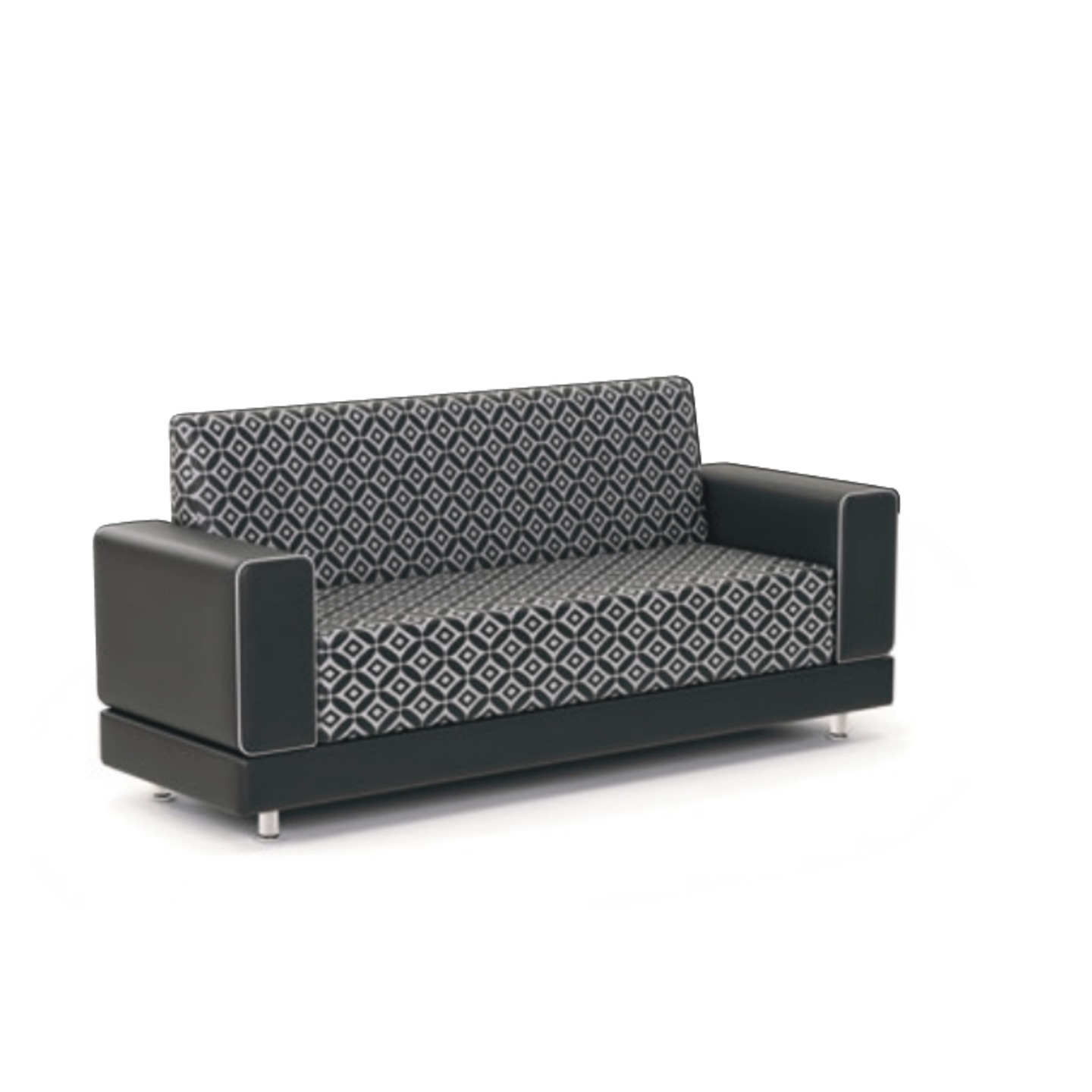 RLF Sofa Set 3+2 Economy DD-542 In Black Colour