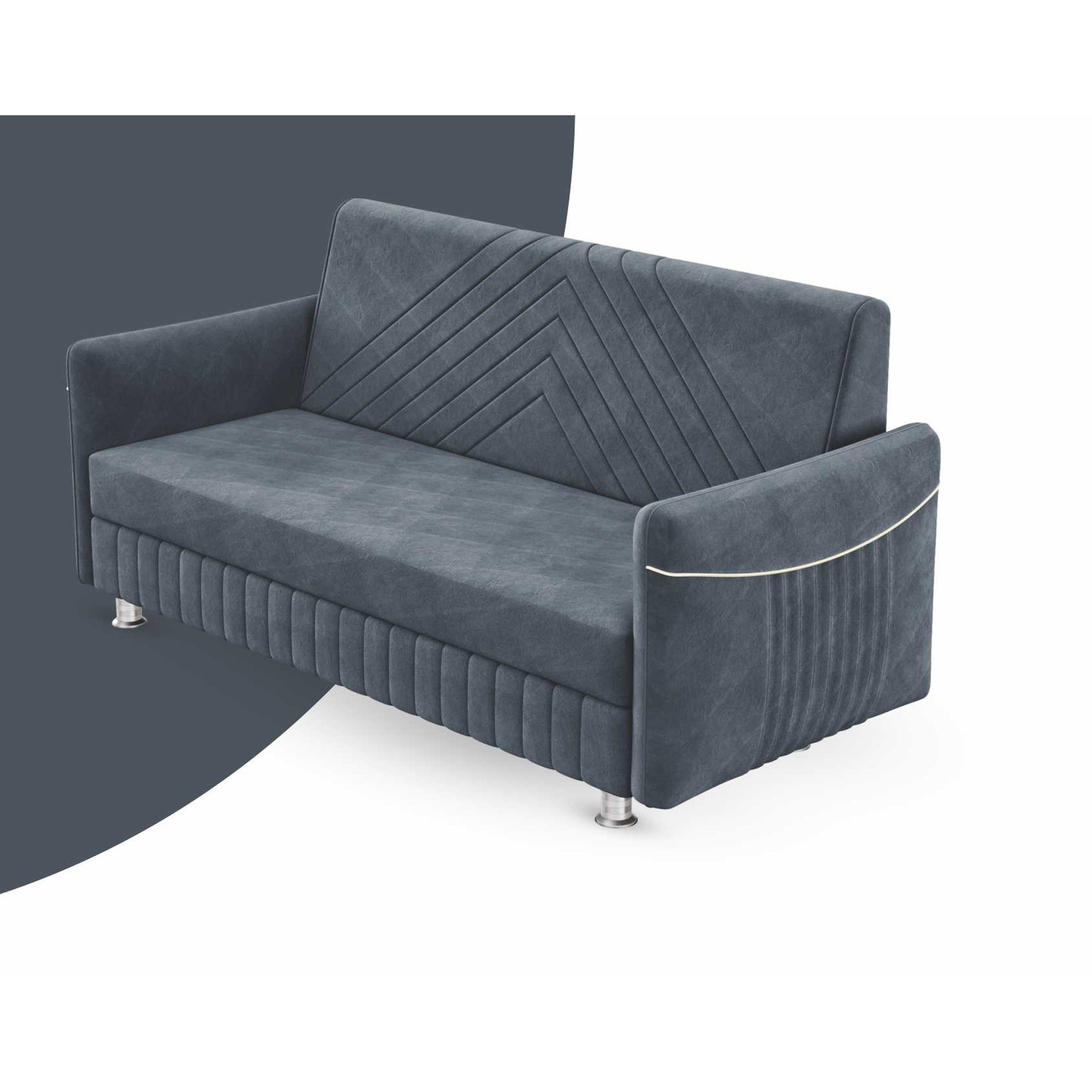 RLF Sofa Set 3+2 DD-581 In Grey Colour