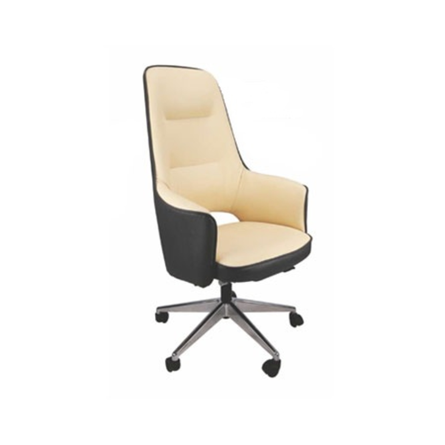 PI High Back Chair Radius In Brown Colour 