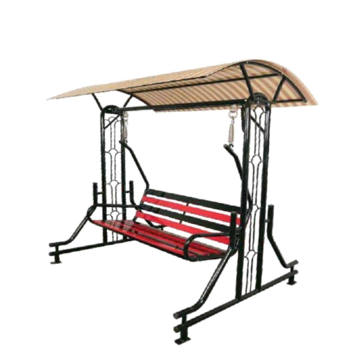 HJA Swing With StandCanopy Roof HOJ-001 In Red & Black Colour