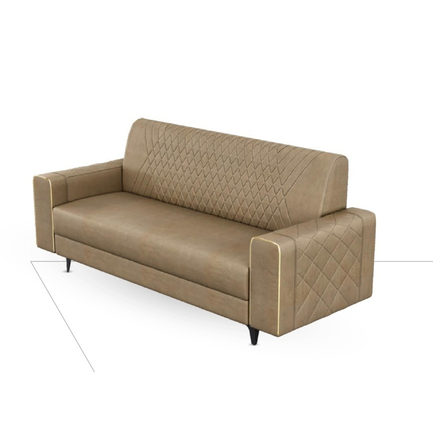 RLF Sofa Set 3+2 DD-586 In Brown Colour