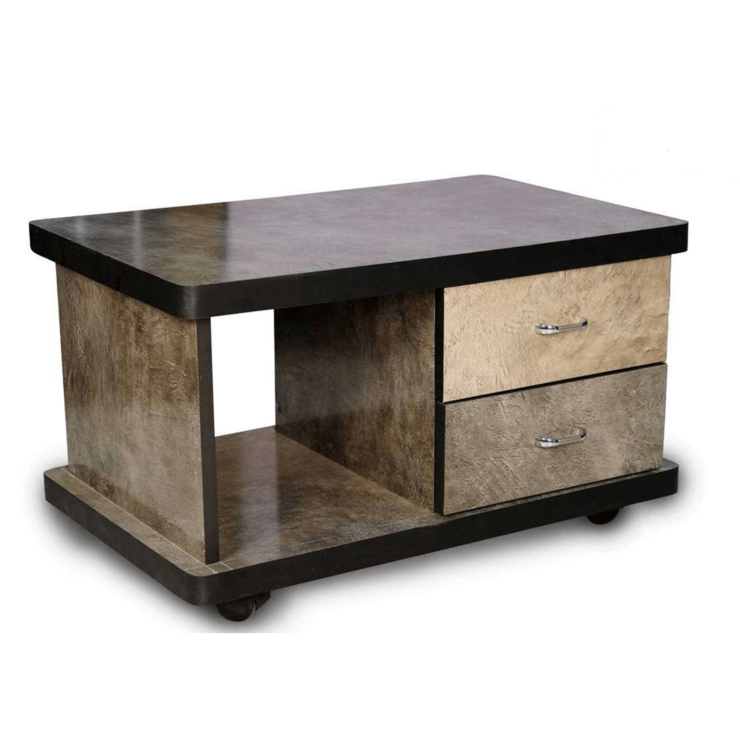 HS Center Table 2 Drawer Oppo In Brown Colour