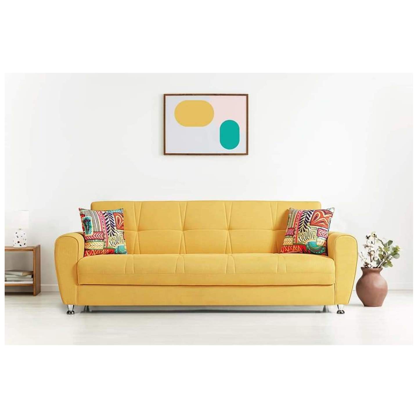 NF DD-116 Sofa Set 3+2 In Yellow Colour