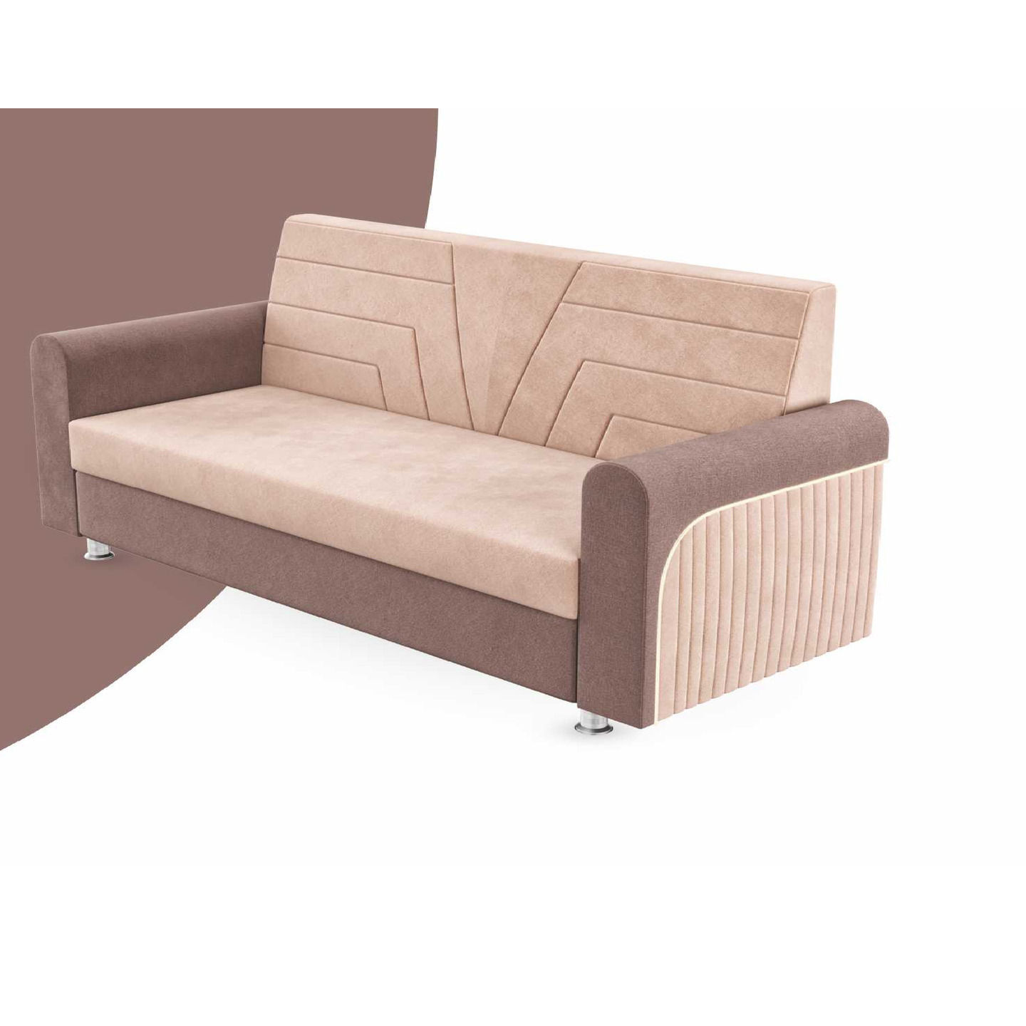 RLF Sofa Set 3+2 DD-573 In Brown Colour