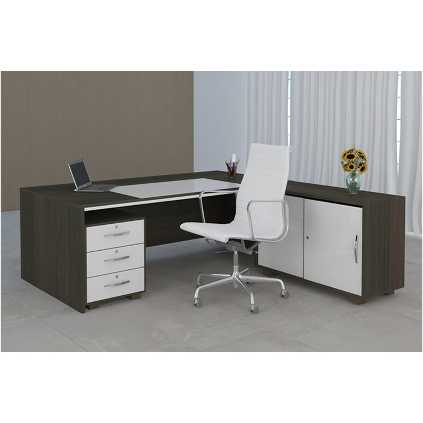 SFA Office Table EX-01 With Three  Drawer