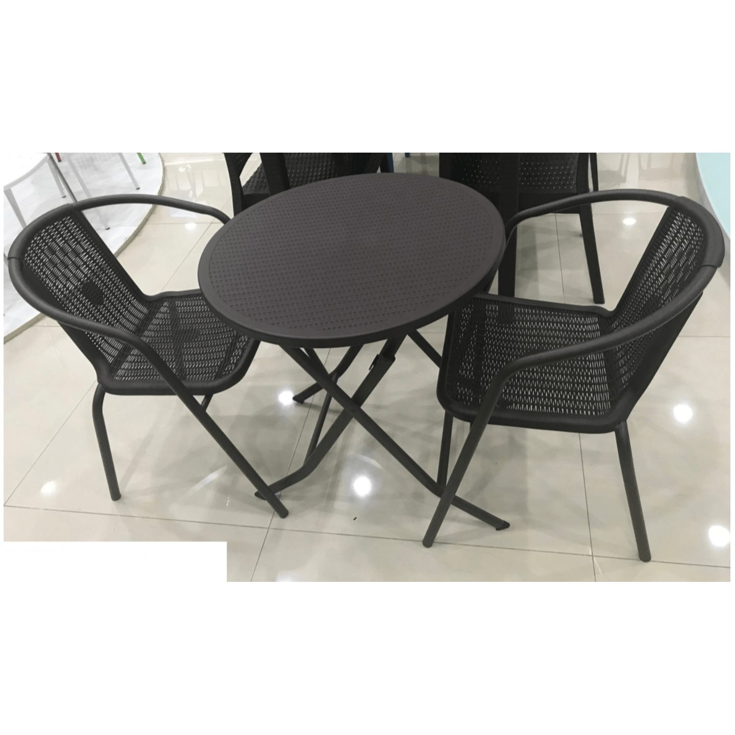IHM  Outdoor Dining Table 10/9139 Two Seater in Brown Colour