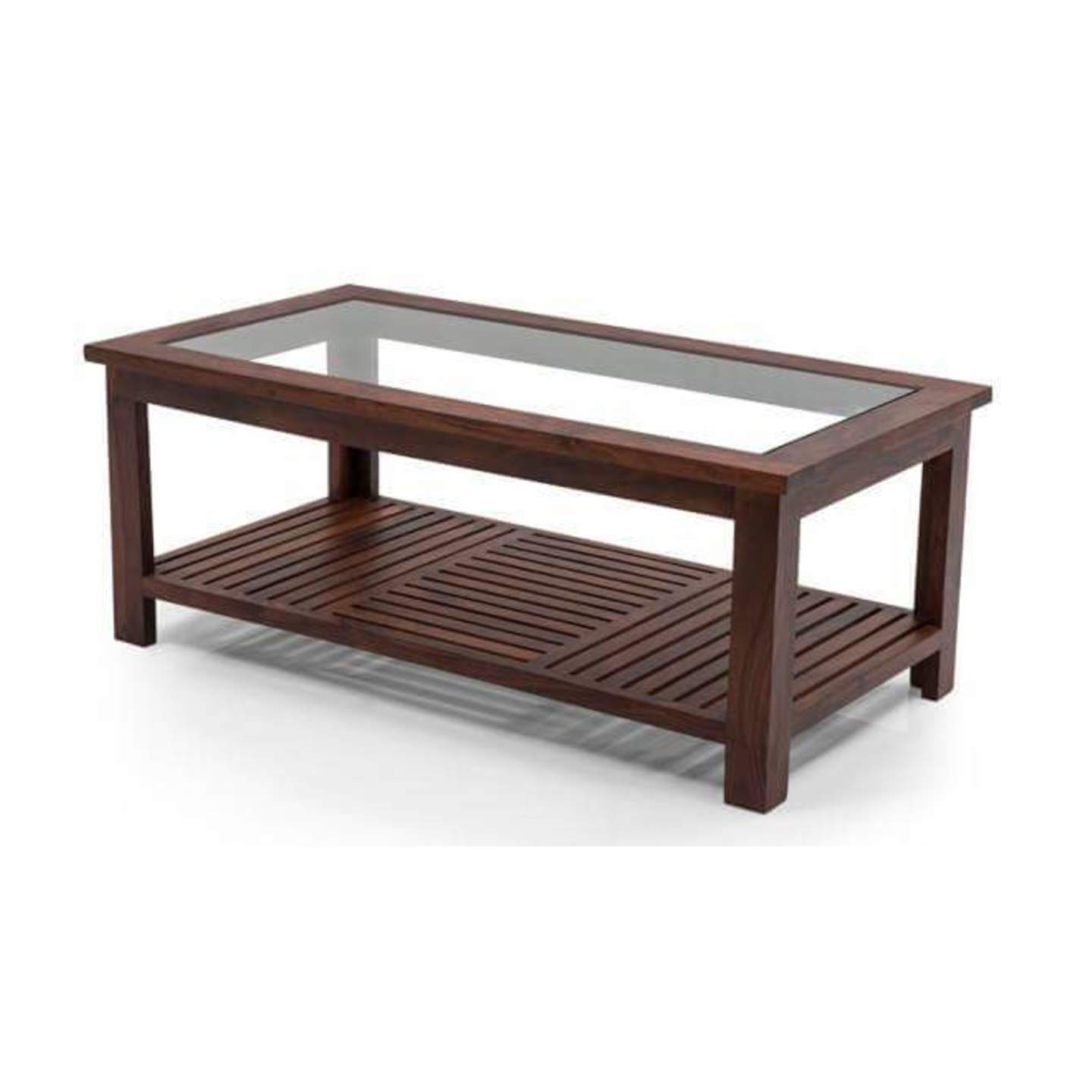 DW Center Table C-012 Wooden Patti In Brown Colour