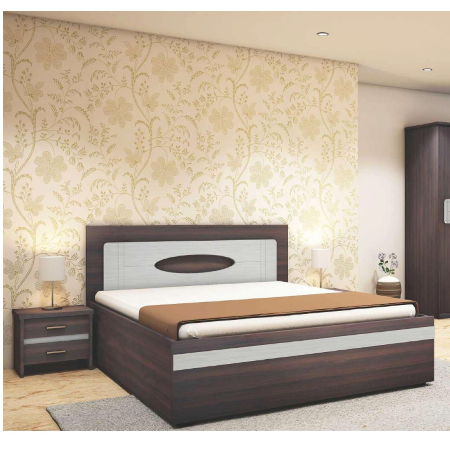 RD Queen Size Bed With Box Bed 78x 60 Korum