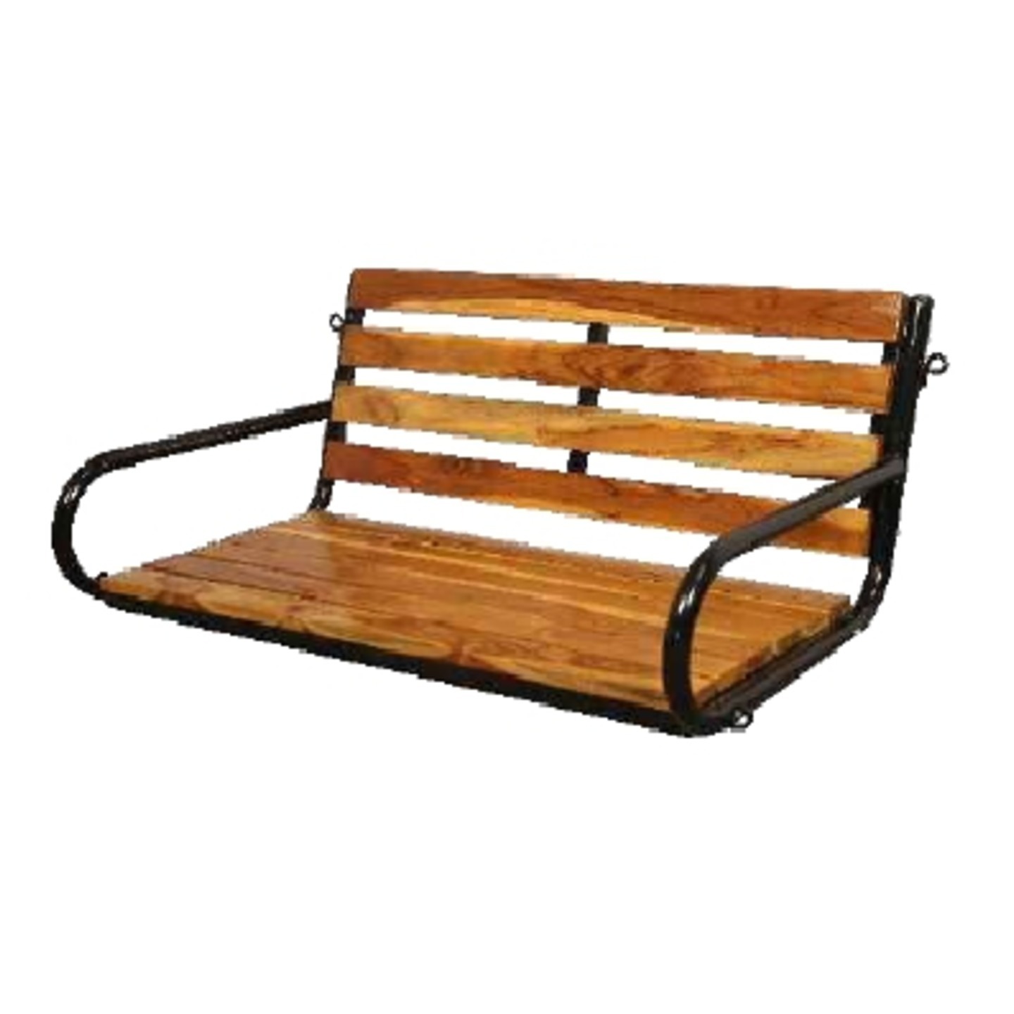 HJA Swing Hanging Hammock Chair Teak Wooden HOJ-083 In Black Colour