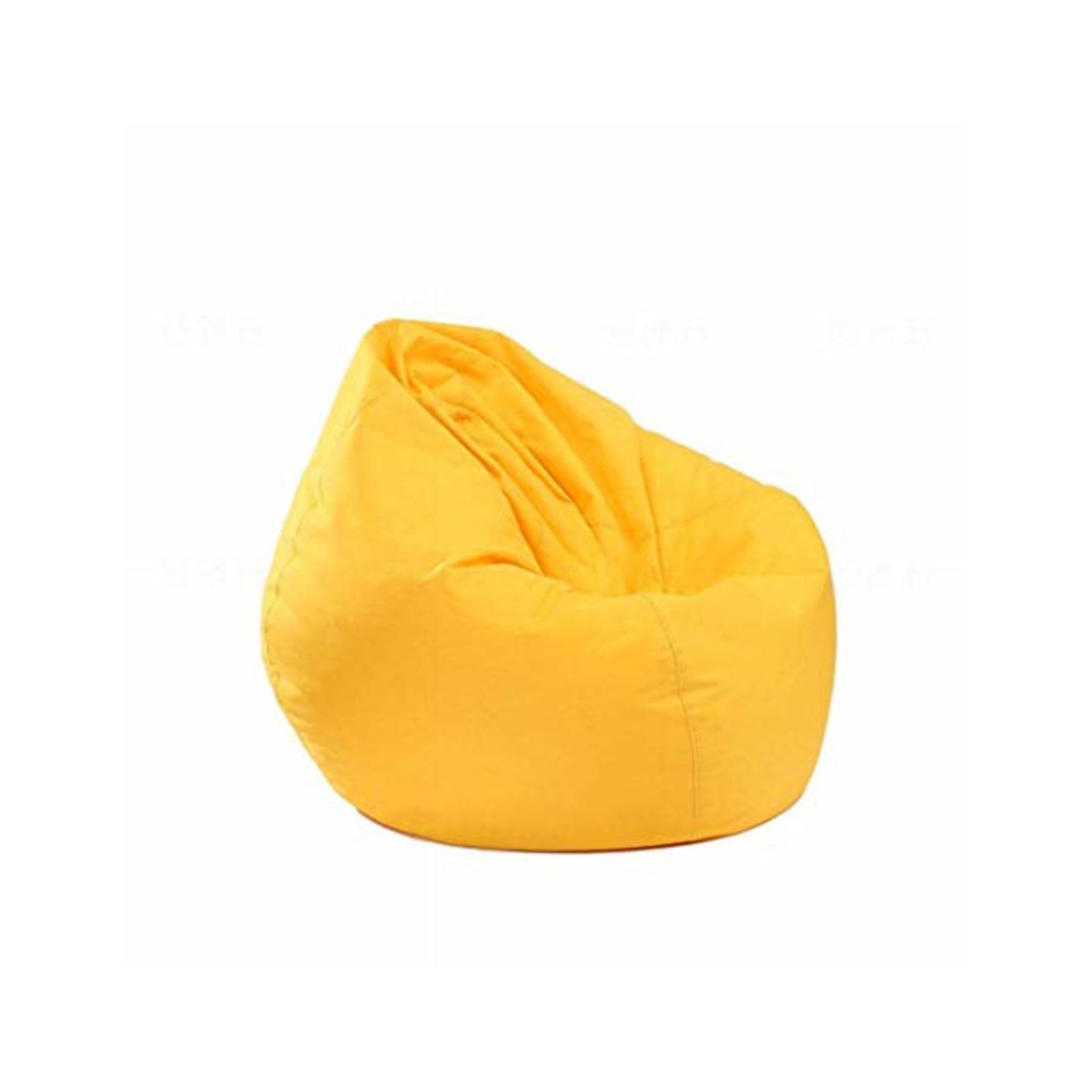 VFR Bean Bag With Beans Plain XXL In Yellow Colour