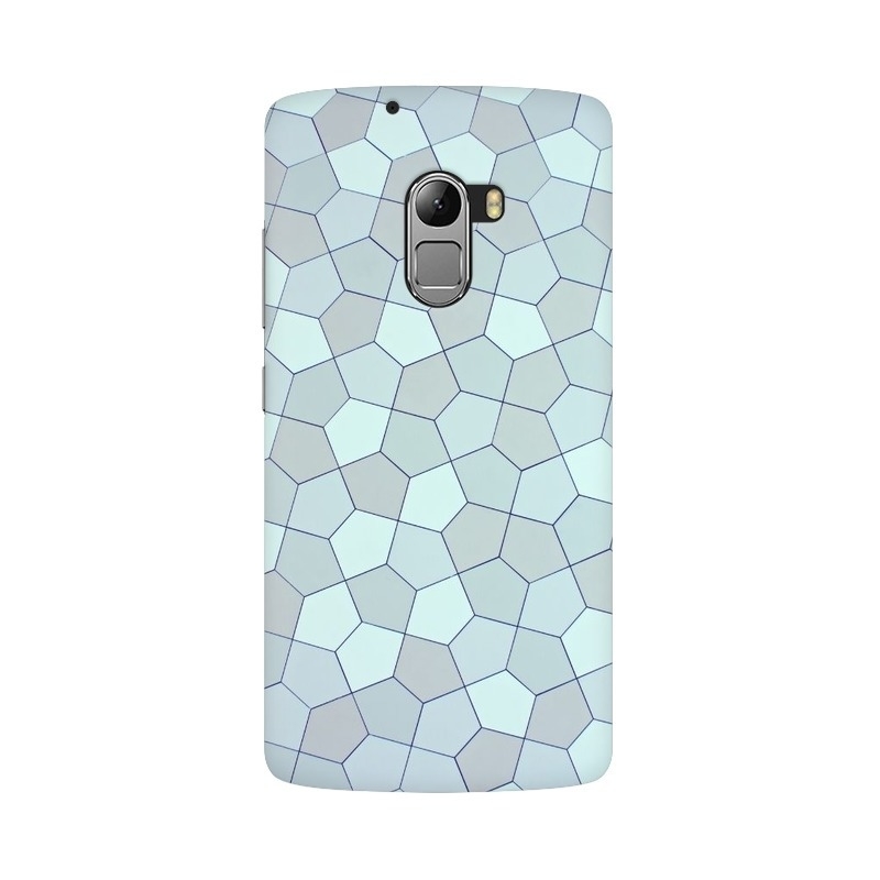 Blue Pentagon Geometric Ornament Abstract Design Lenovo Mobile Cover