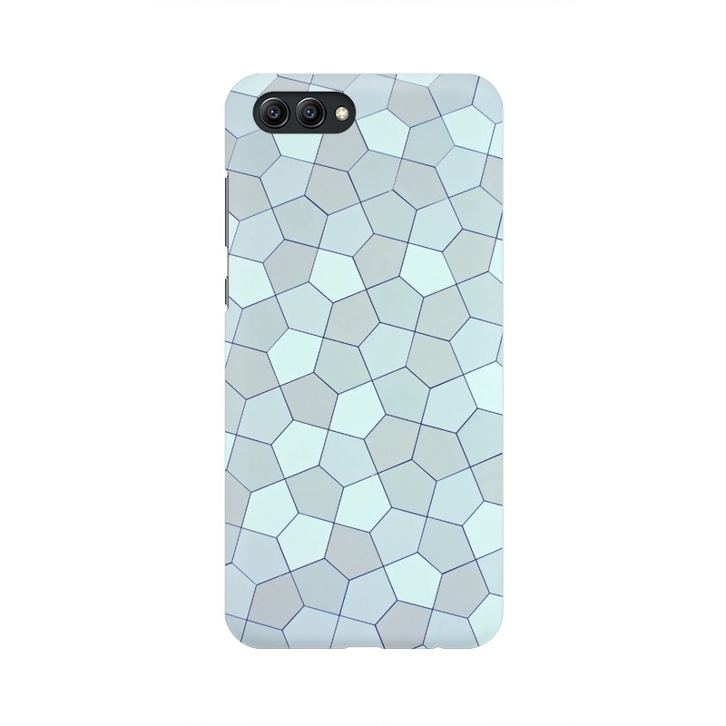 Blue Pentagon Geometric Ornament Abstract Design Honor Mobile Cover