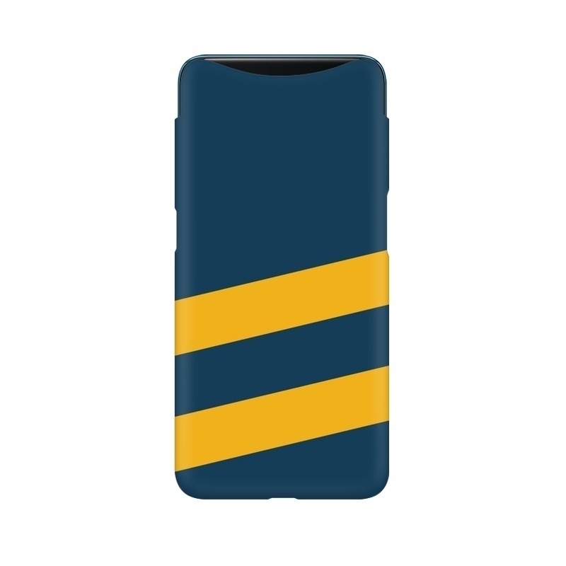Yellow Stripes Two Oppo Mobile Cover