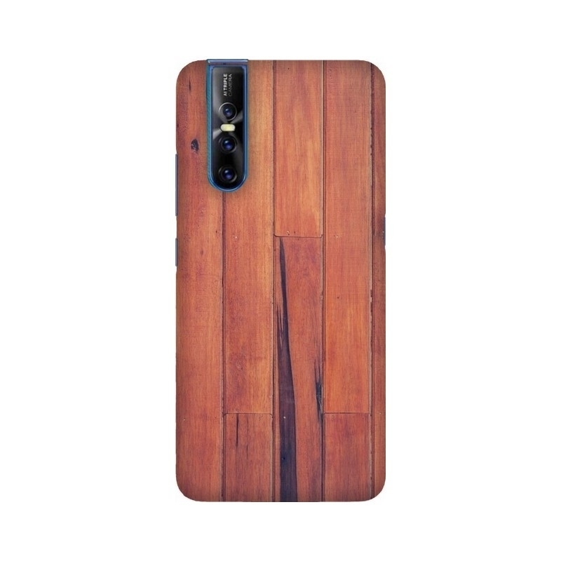 Brown Wooden Surface Vivo Mobile Cover