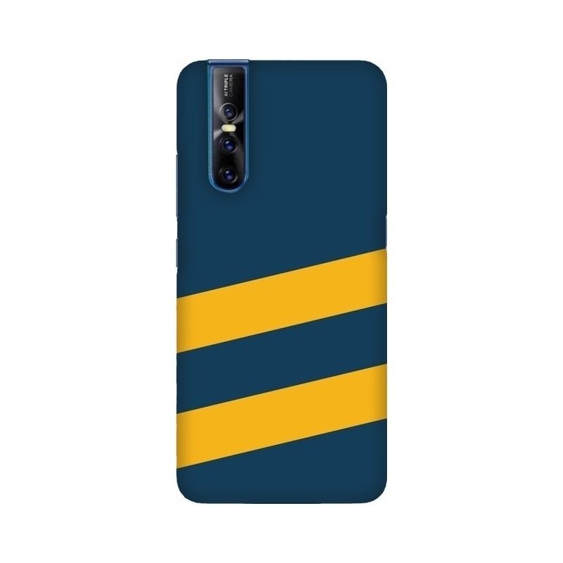 Yellow Stripes Two Vivo Mobile Cover