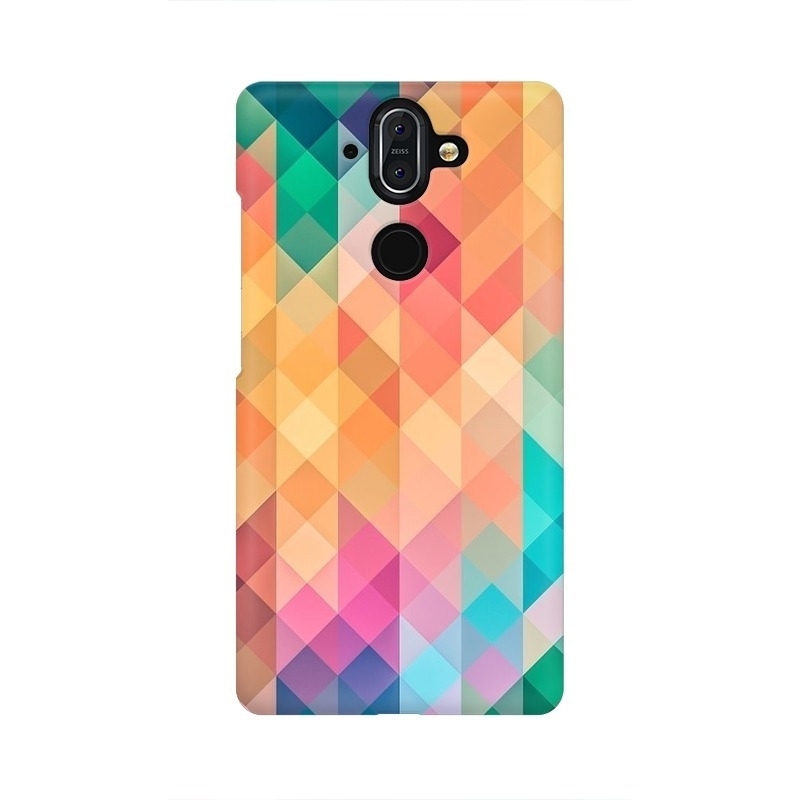Texture Background Squares Abstract Design Nokia Mobile Cover