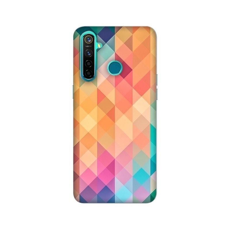 Texture Background Squares Abstract Design Realme Mobile Cover