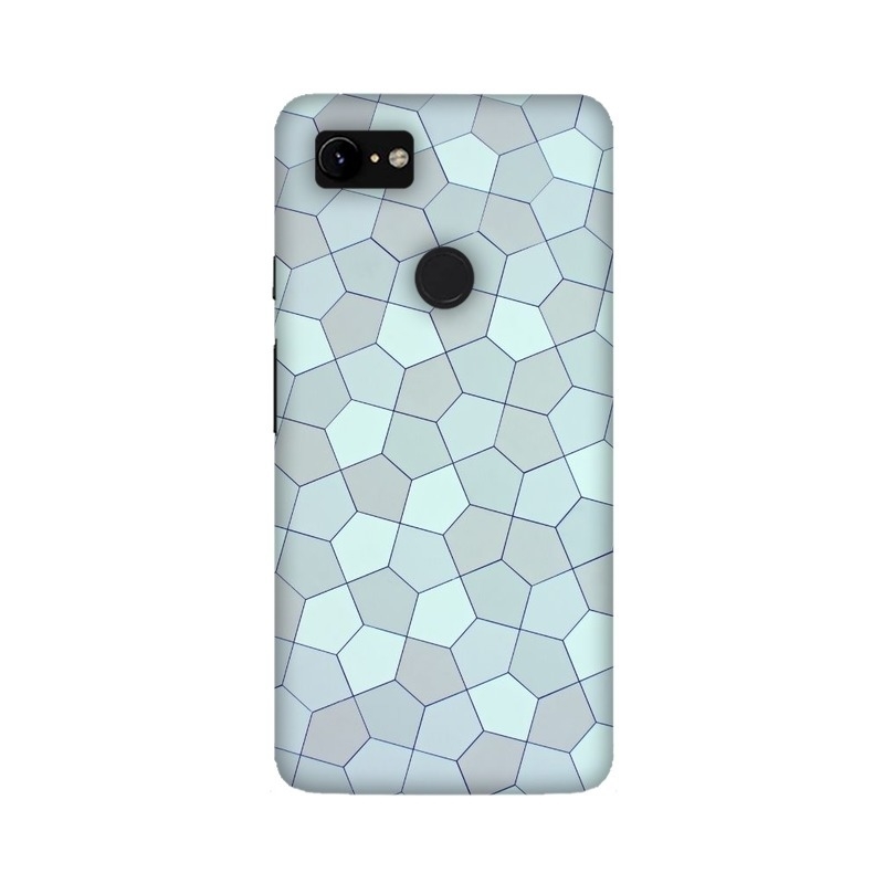 Blue Pentagon Geometric Ornament Abstract Design Google Mobile Cover