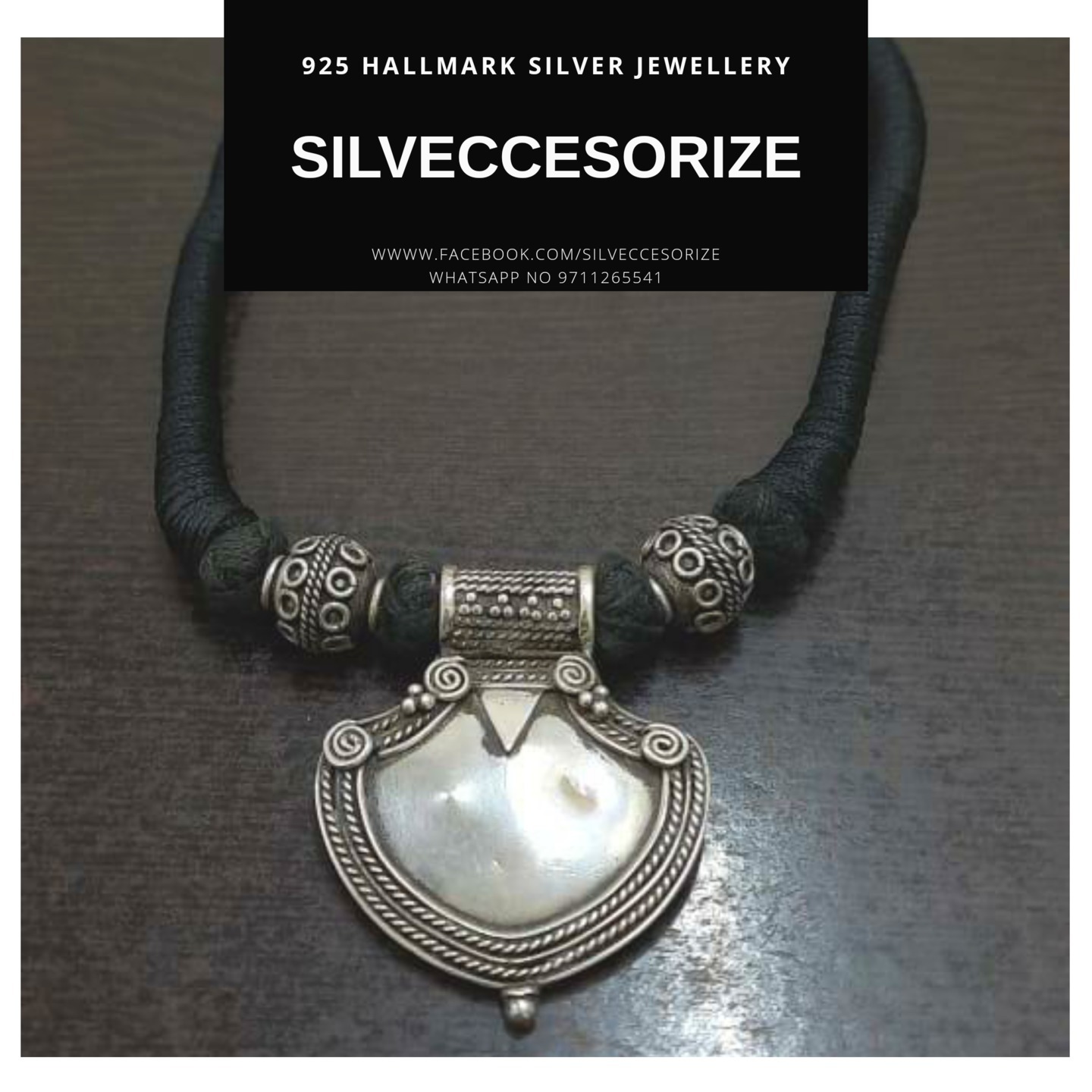 ETHNIC SILVER NECKLACE-SN121200