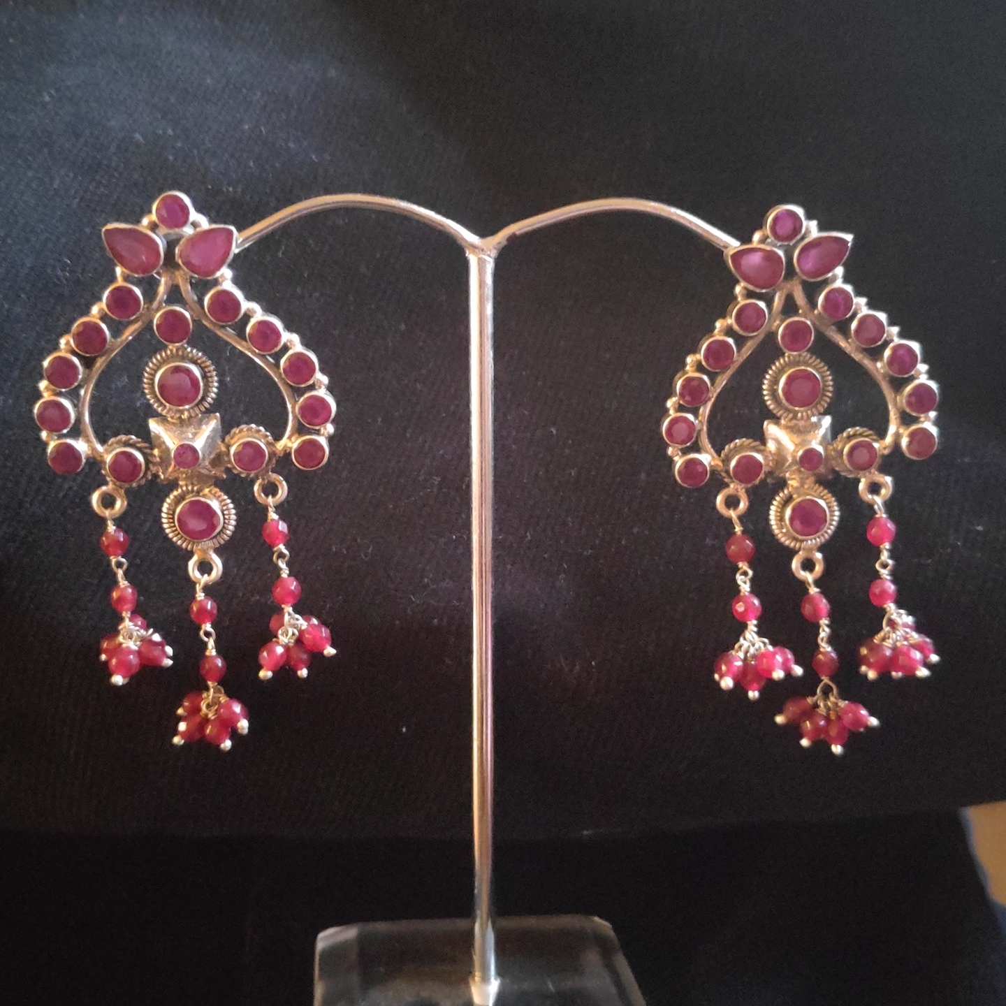 SEMI PRECIOUS SILVER EARRING-SE4207