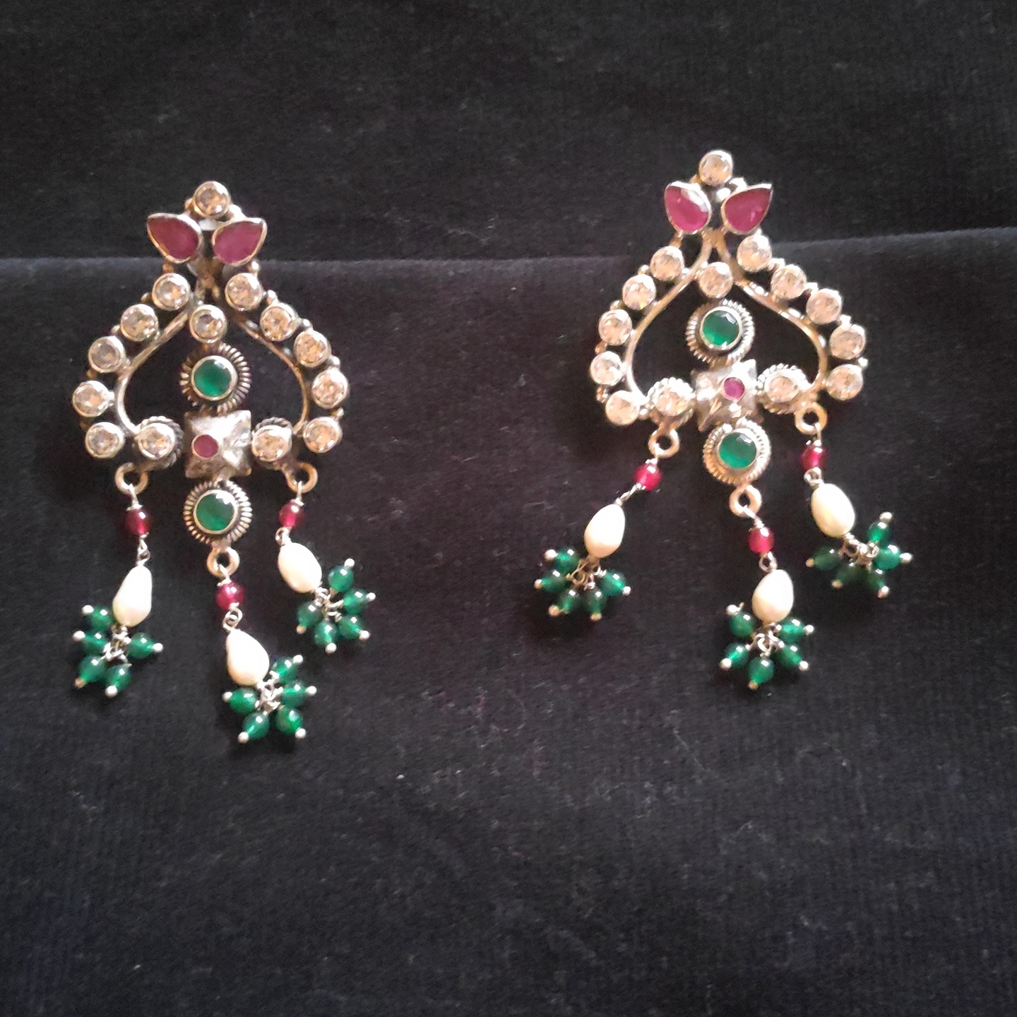 SEMI PRECIOUS SILVER EARRING-SE42076