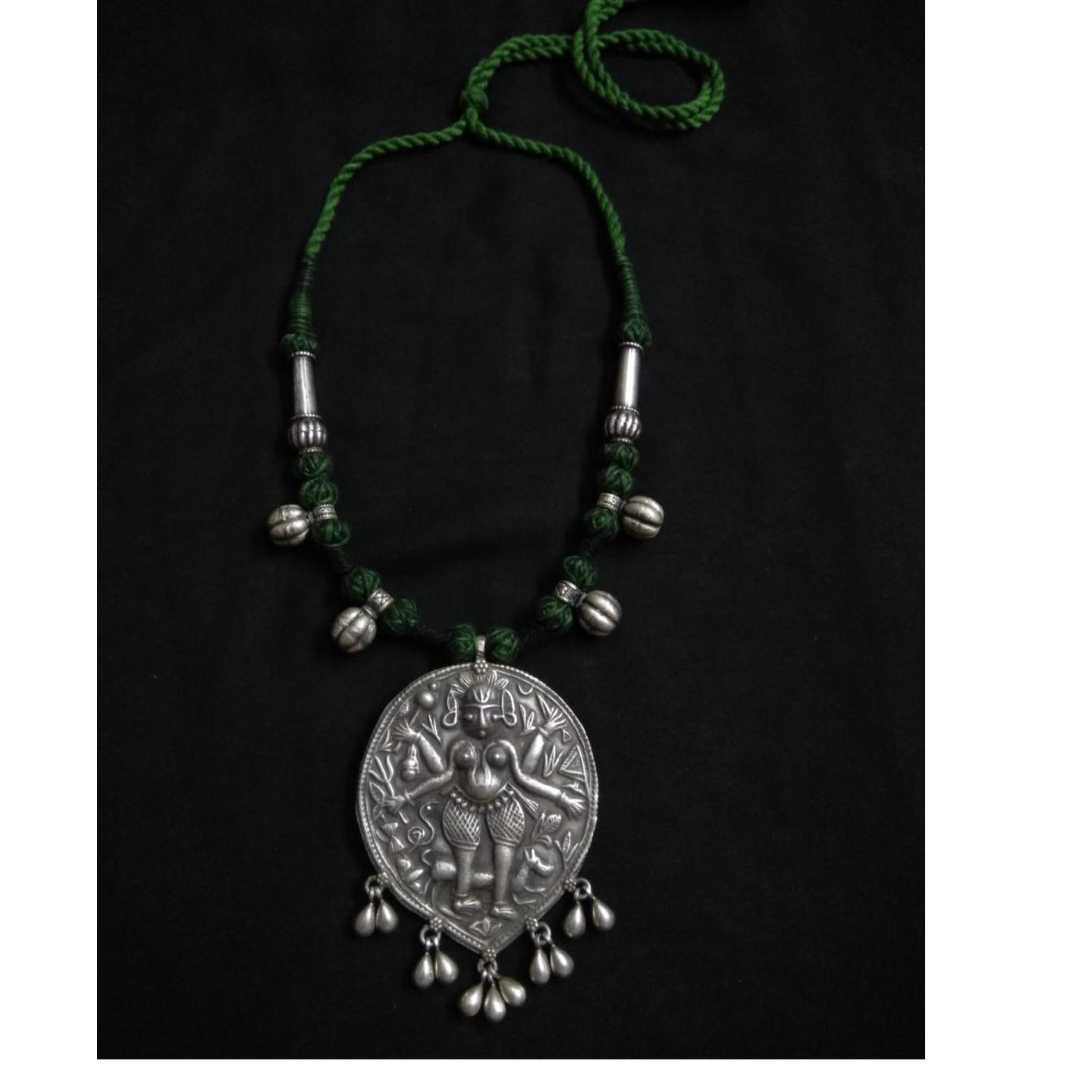 TRIBAL SILVER NECKLACE-SN42047