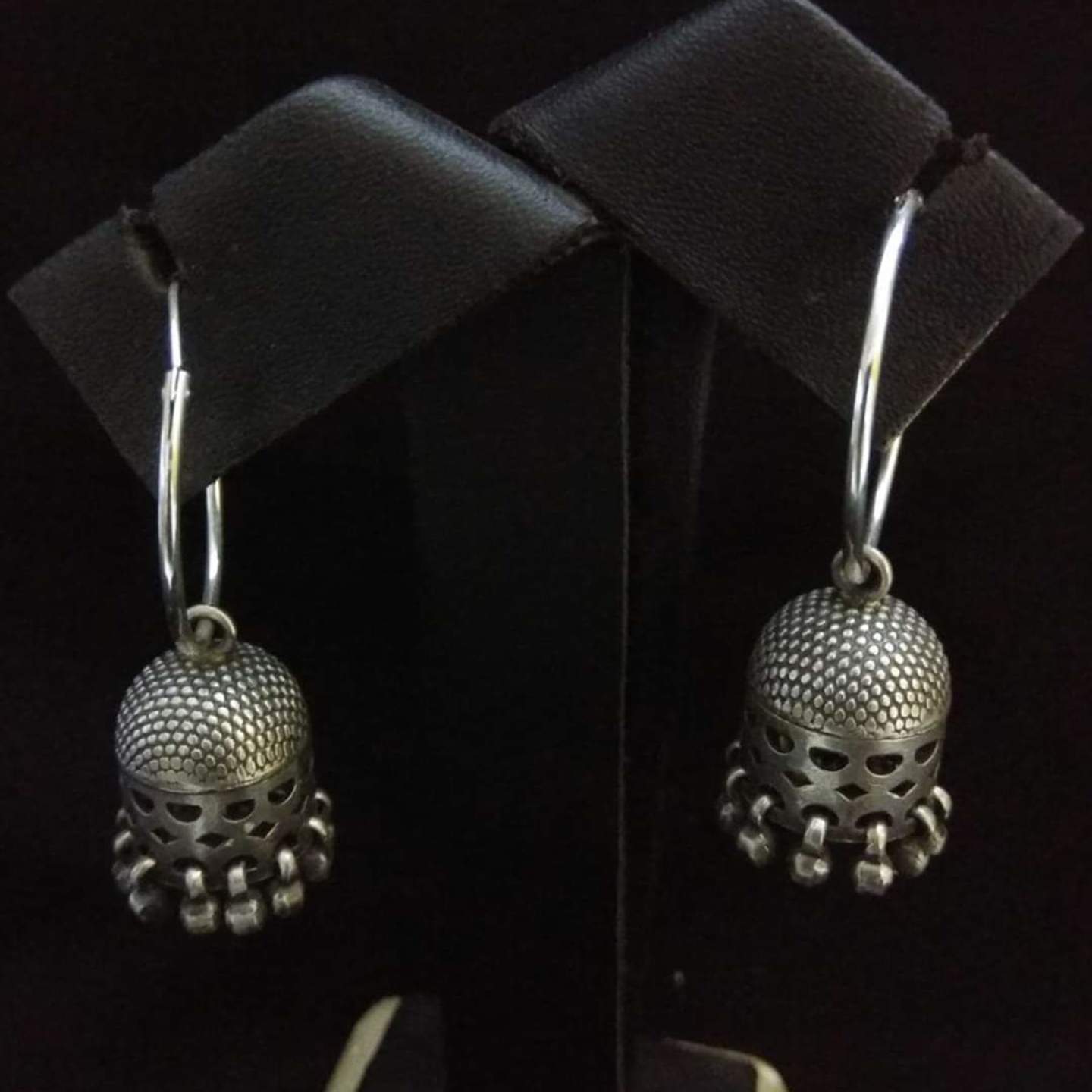 SILVER JHUMKAS-SE42060