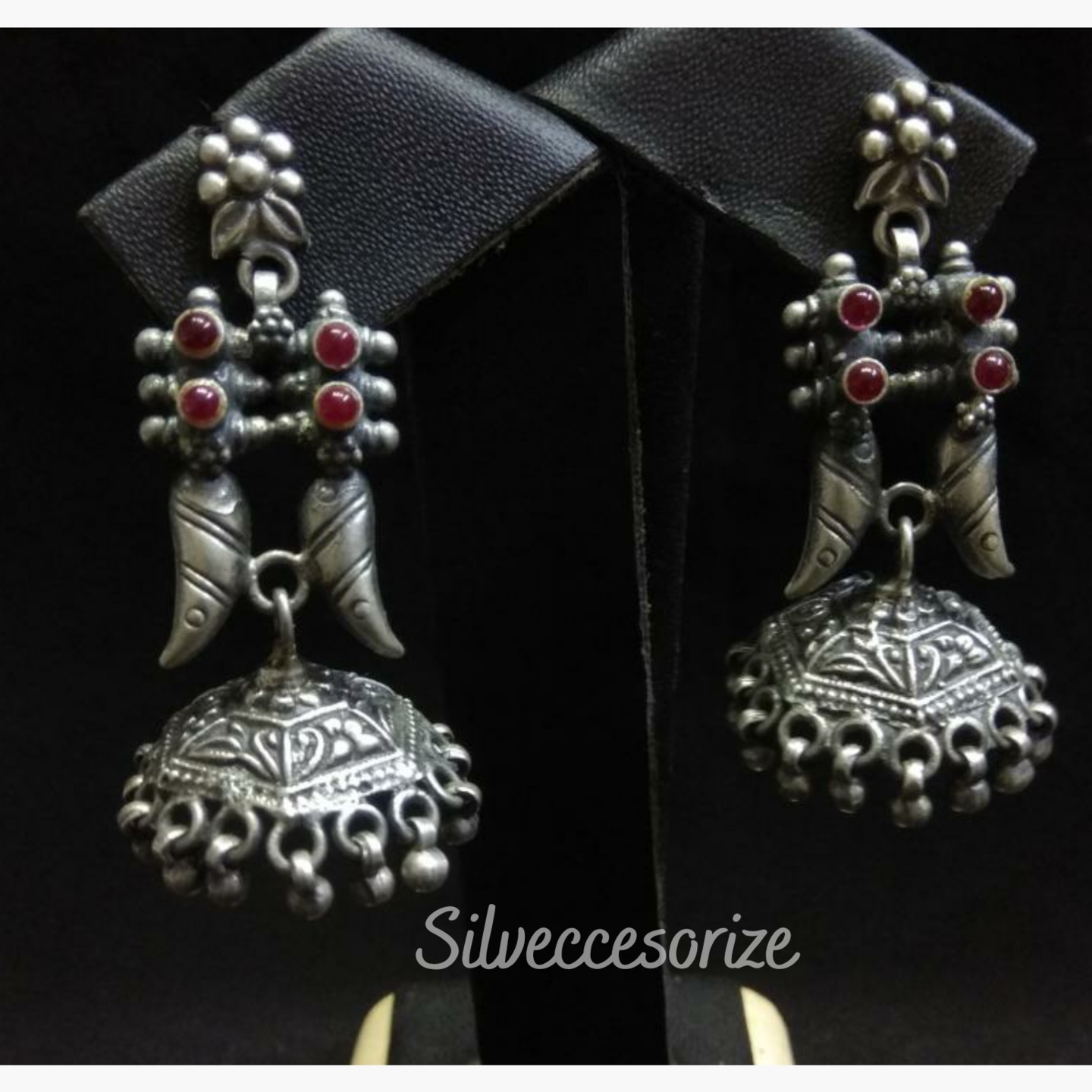 ETHNIC SILVER EARRING-SE121178