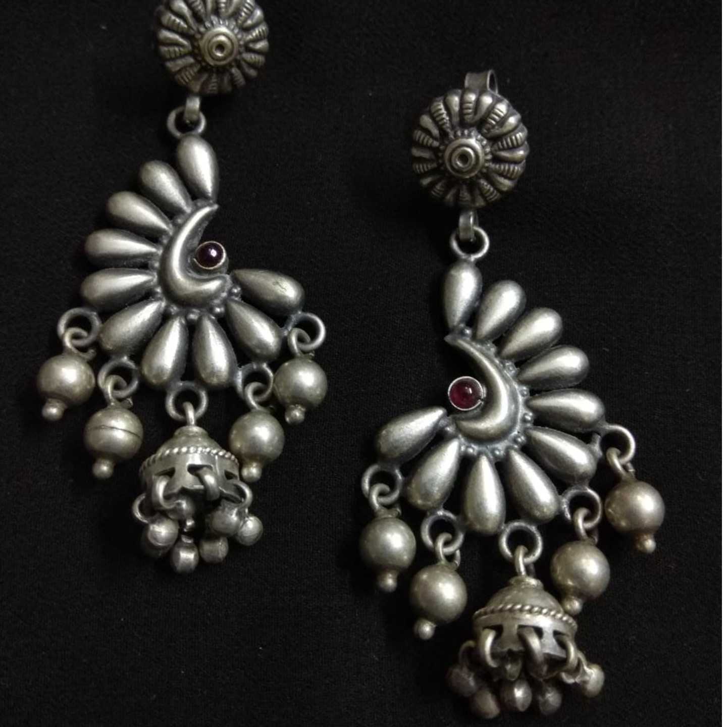 ETHNIC SILVER EARRING-SE42052