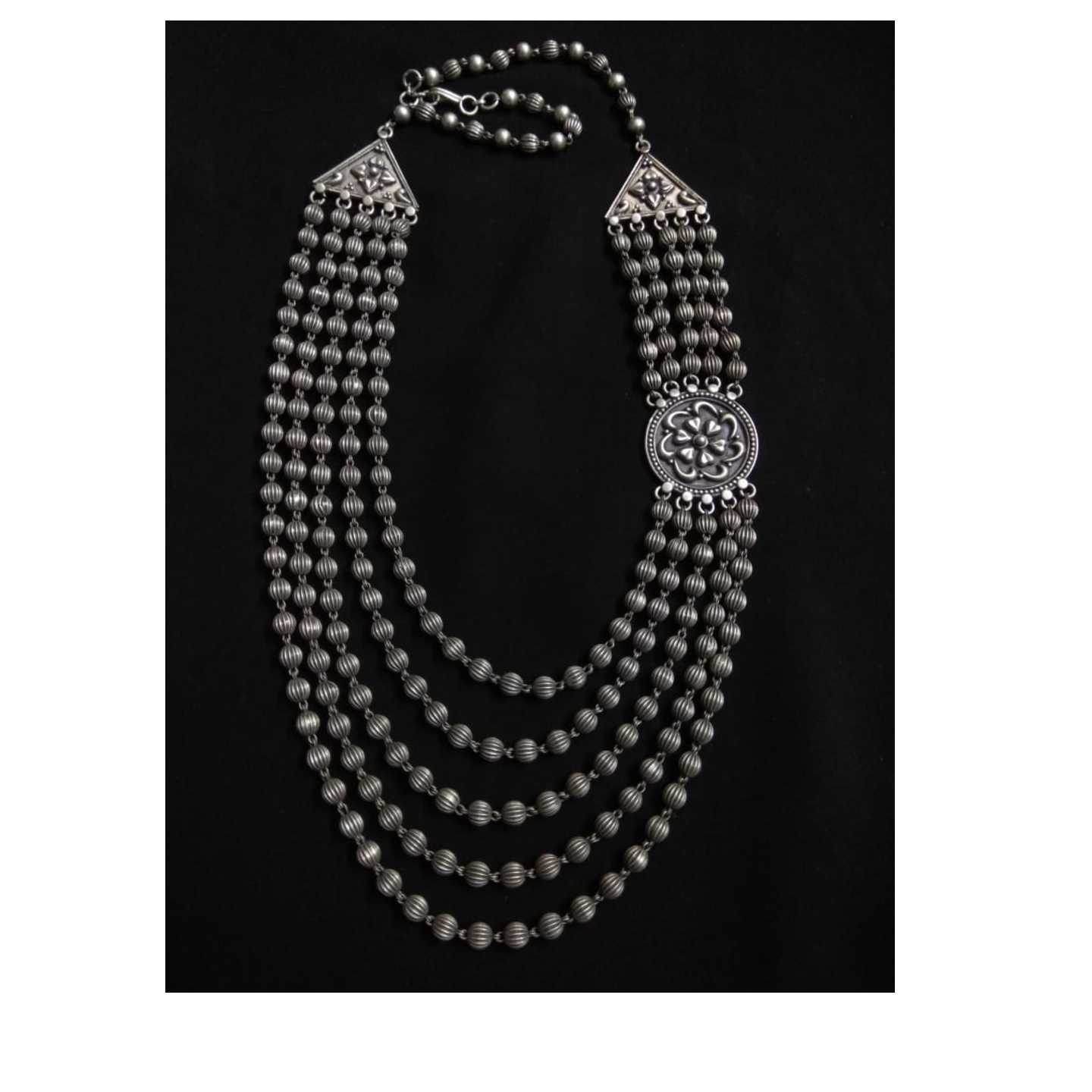 ETHNIC SILVER NECKLACE-SN22032