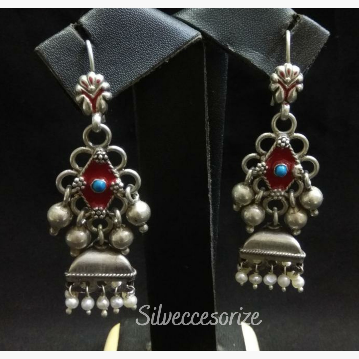 ETHNIC SILVER EARRING-SE12117582