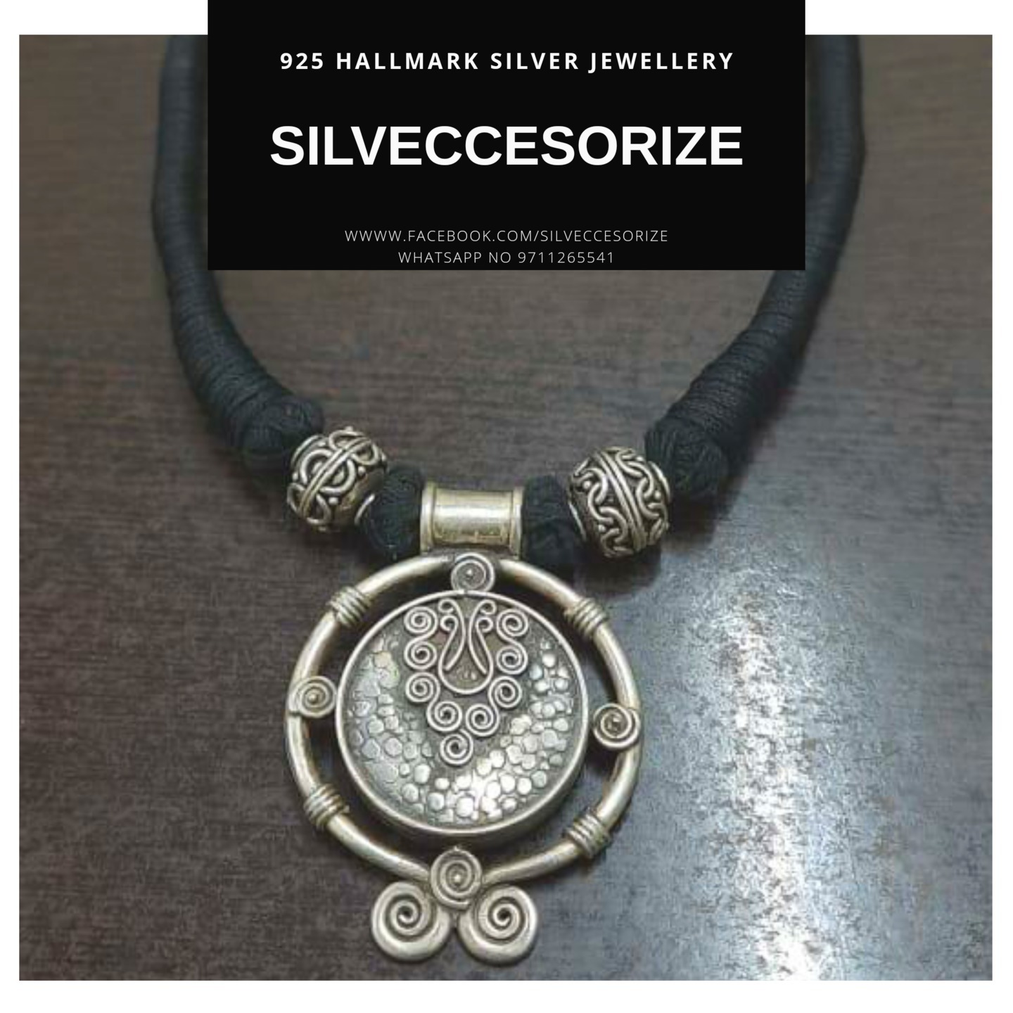 ETHNIC SILVER NECKLACE-SN121203