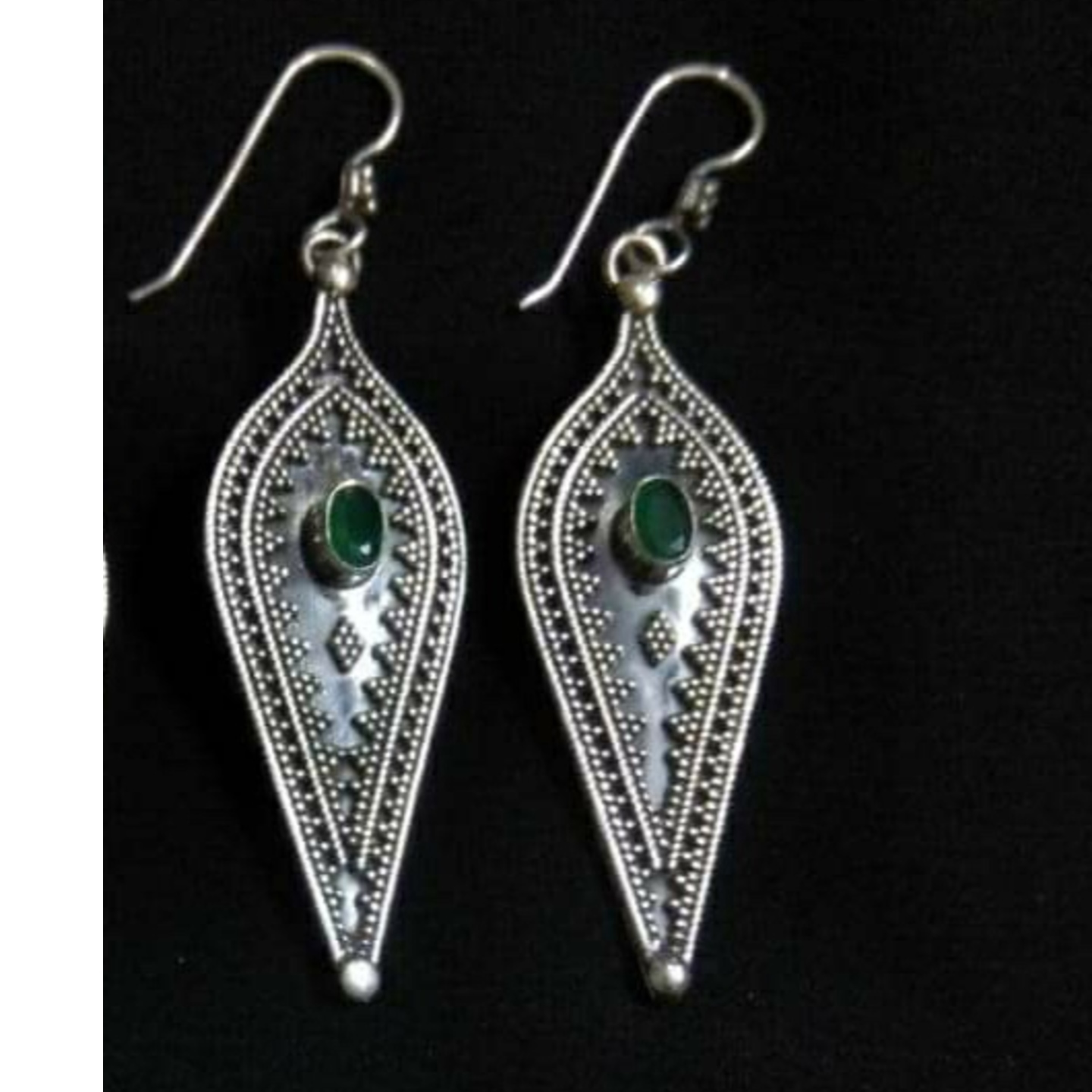 INTRICATE RAWA WORK SILVER EARRING-SE520135