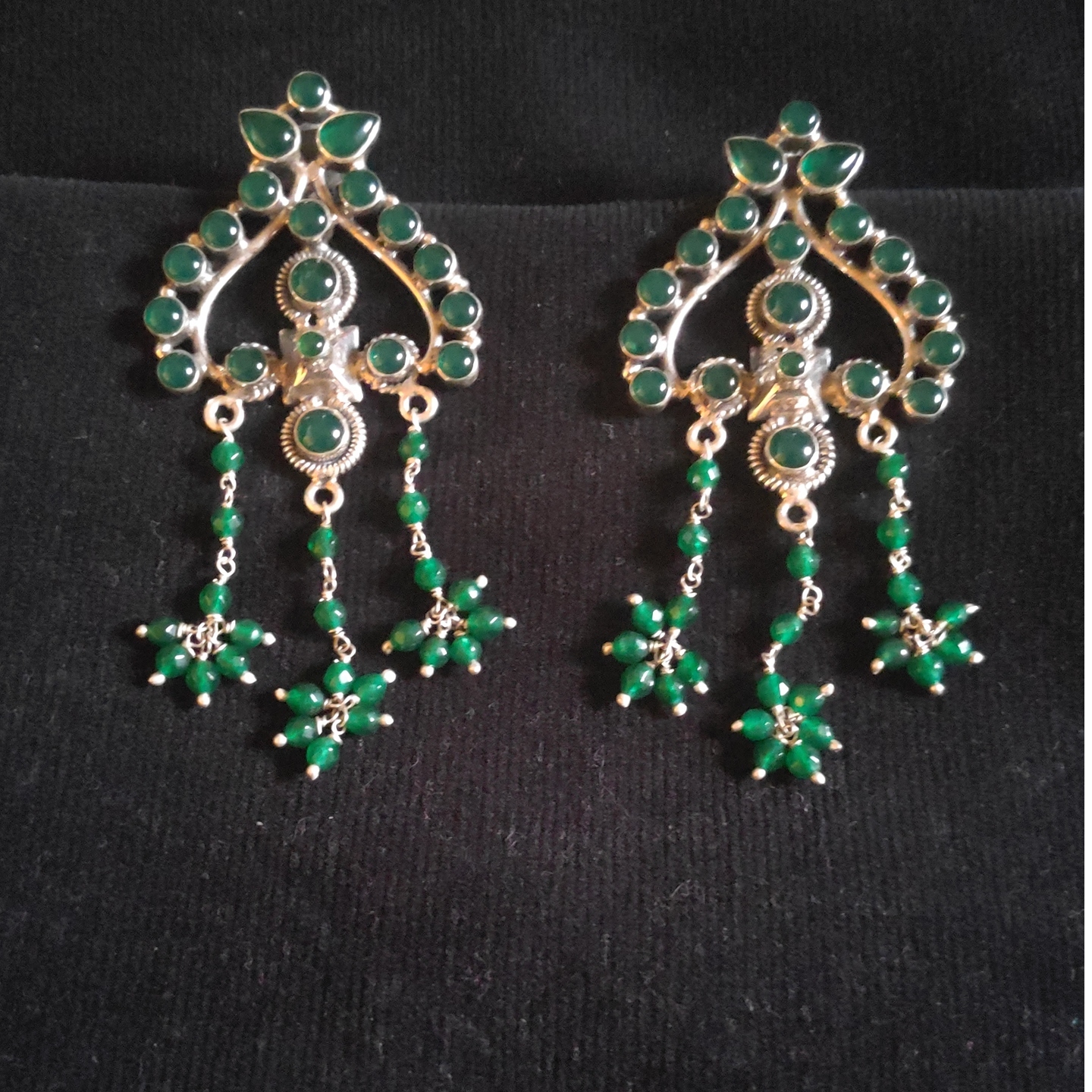 SEMI PRECIOUS SILVER EARRING-SE42077