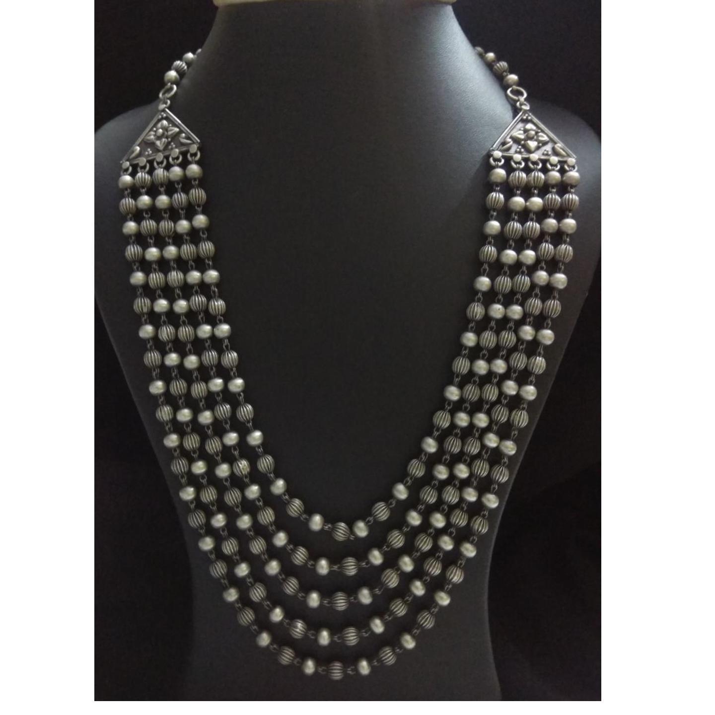  ETHNIC SILVER NECKLACE-SN22031