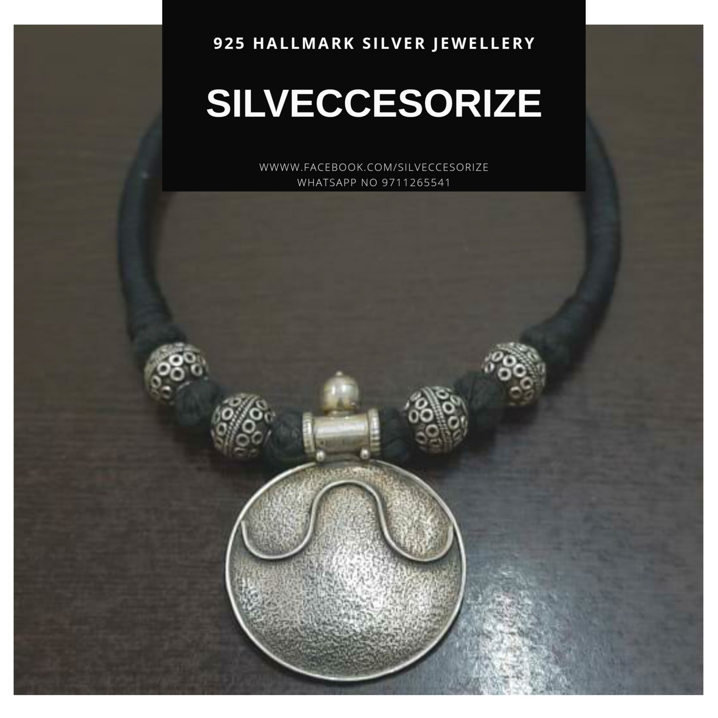 ETHNIC SILVER NECKLACE-SN121204