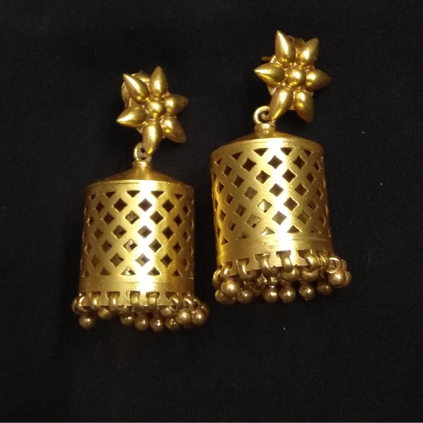 GOLD PLATED JHUMKAS-SE42053