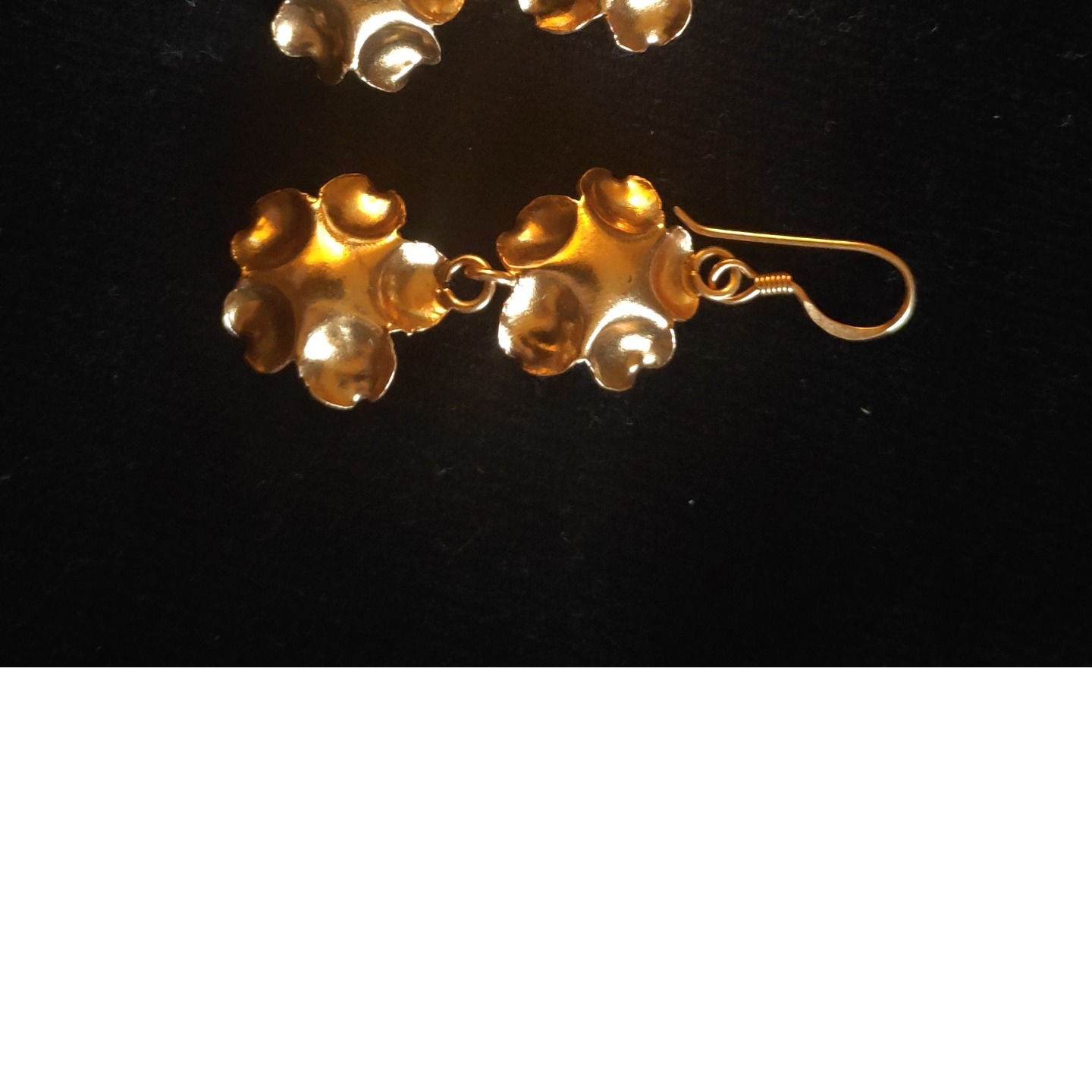 GOLD PLATED SILVER EARRING-SE42084