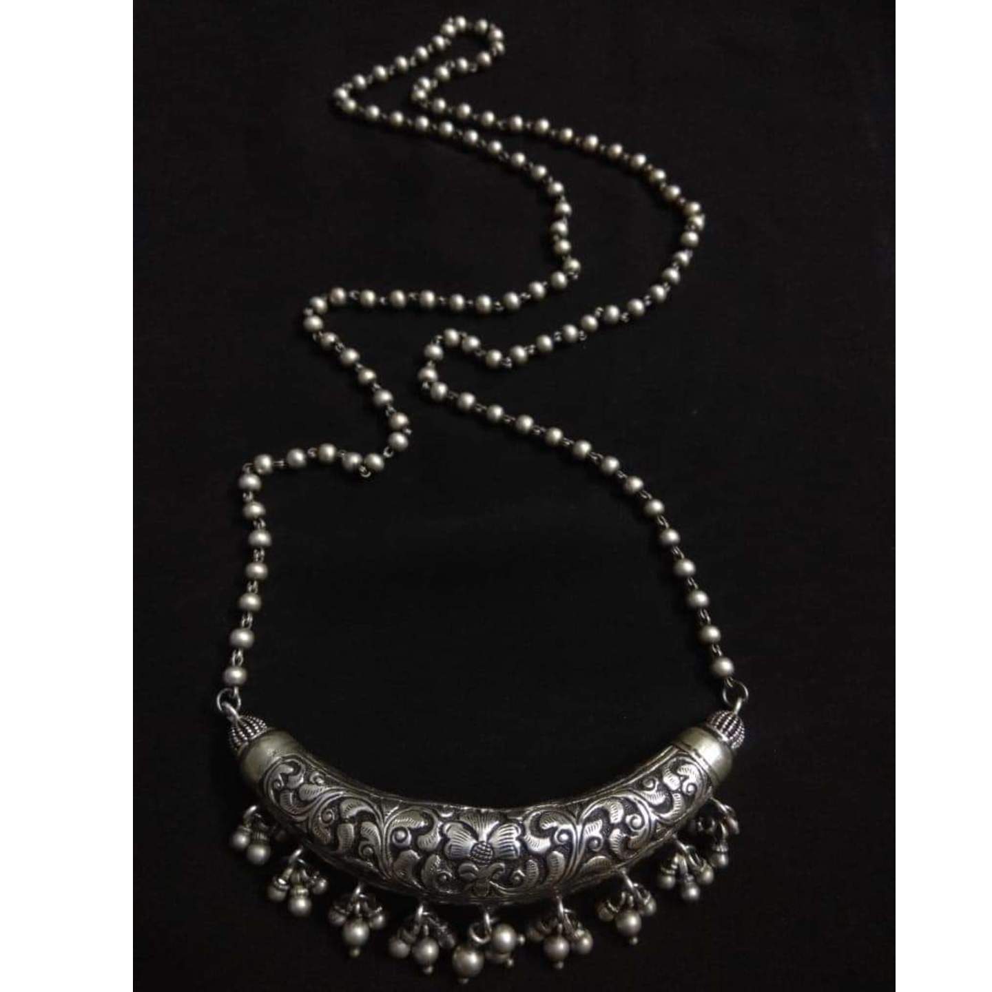  ETHNIC SILVER NECKLACE-SN22034