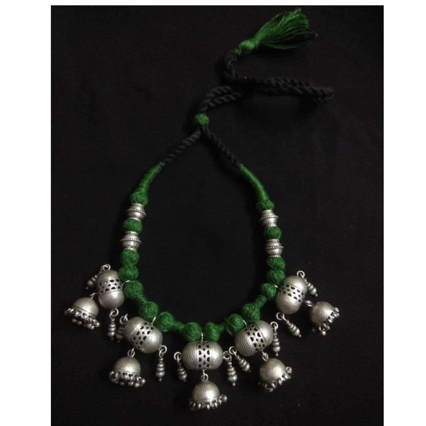 ETHNIC SILVER NECKLACE-SN22035