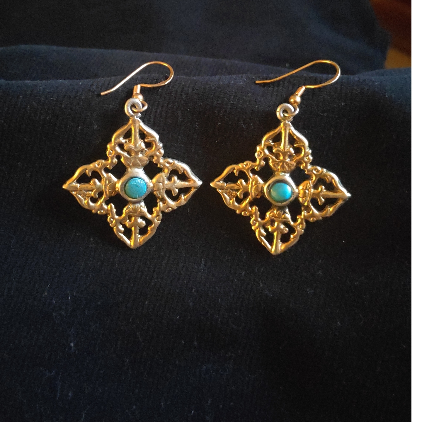 GOLD PLATED SILVER EARRING-SE42081