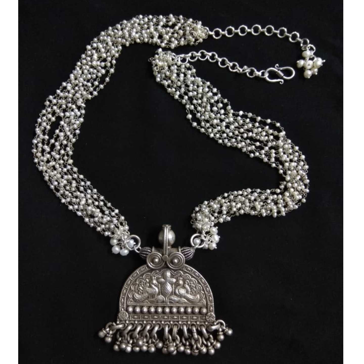  ETHNIC SILVER NECKLACE-SN22033