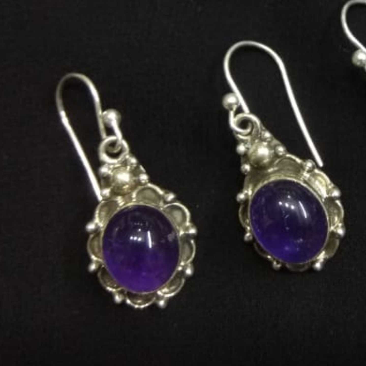 SILVER STONE EARRING-SE2209