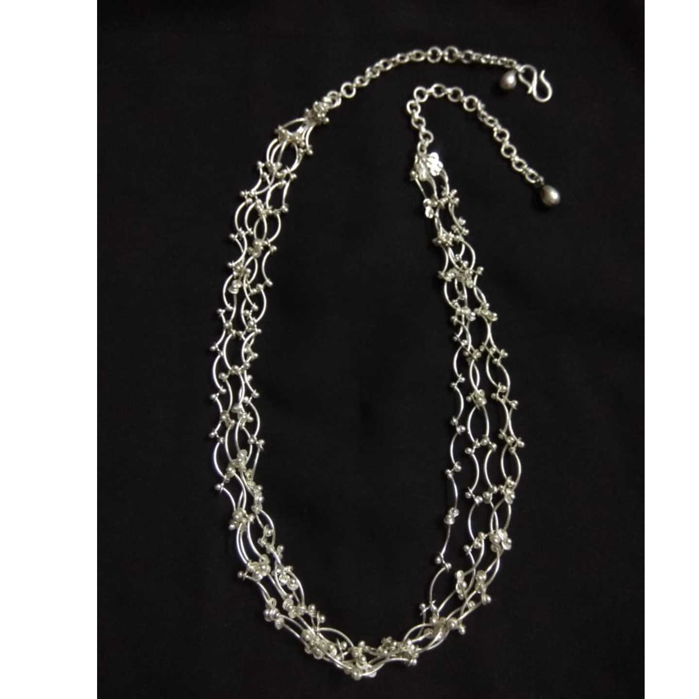 FUSION SILVER NECKLACE-SN121157