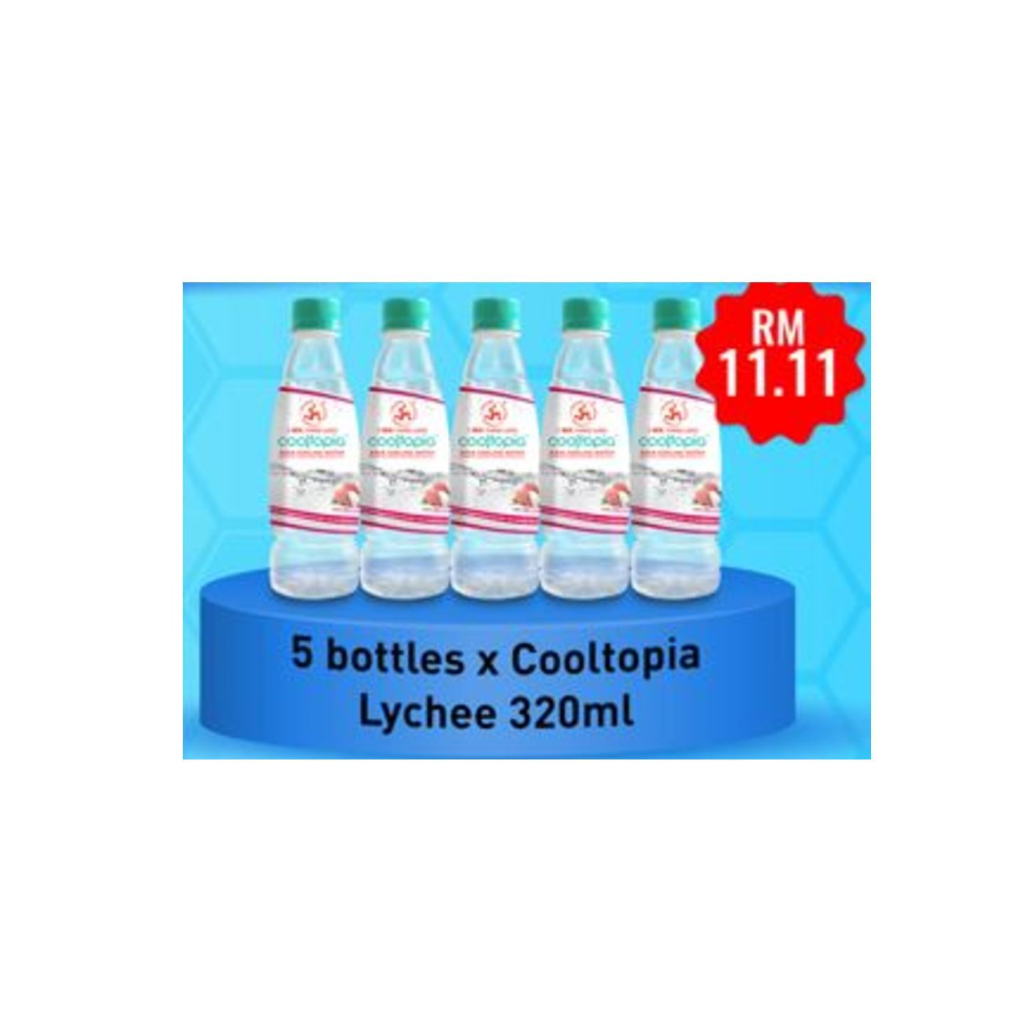 PACKAGE 5 : COOLTOPIA COOLING WATER - LYCHEE 320ML X 5